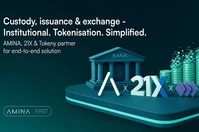 AMINA becomes first regulated bank on 21X, Europe’s first fully regulated DLT trading and settlement venue
