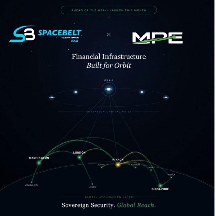 Ahead of the launch of KSA-1, MPE will serve as the global commercial application layer for financial services delivered on SpaceBelt KSA’s sovereign low-Earth orbit constellation. RIYADH, KINGDOM OF SAUDI ARABIA — April 21, 2026: MPE Solutions Inc. (“MPE” / “Modern Pay Engine”) today announced that it has entered into an agreement with SpaceBelt KSA to serve as the global application layer for financial services delivered on SpaceBelt KSA’s sovereign, encrypted low-Earth orbit constellation. The agreement takes effect ahead of the launch of KSA-1, the first operational satellite in the SpaceBelt KSA network. MPE is a global fintech entity operating across 160+ countries, with multi-currency wallet and cross-border settlement capabilities. The platform is available today and architected for programmable and agentic payments — terrestrial, or orbital. Under the agreement, MPE will progressively migrate its commercial stack onto SpaceBelt KSA’s sovereign orbital rails as the constellation comes online, bringing with it the global financial network the company has already built. What the agreement delivers The partnership pairs sovereign orbital rails with a global financial network from day one of commercial operations. For SpaceBelt KSA, it means orbital infrastructure that carries real economic activity the moment it enters service — not a pilot, not a concept, but a commercial partner already operating at global scale. For MPE, it means the financial infrastructure the company has built extends from licensed terrestrial rails into the most significant sovereign orbital infrastructure in the world. MPE operates the application layer of the SpaceBelt KSA stack: the financial products, the global distribution network, the end-user experience. KSA-1 is aligned with Saudi Arabia’s Vision 2030. Quotes “With the launch of KSA-1 later this month, we are aiming to modernize global payments securely for our customers across authenticated sovereign orbital infrastructure. MPE ensures that the moment our rails enter service, they are already connected to a live global financial network operating at scale.” Eng. Mohammed Al-Tuwaijri, Co-Founder and Chairman of SpaceBelt KSA “MPE was built on a single thesis: that the next era of financial infrastructure will not be defined by which banks or borders it sits inside, but by where it can reach. The next generation of financial infrastructure runs across 160+ countries, settles without requiring a bank on either end — and now, extends into orbit.” Josh Klein, Co-Founder and COO of MPE “Sovereign rails become commercially valuable when they carry real economic activity at scale, and scale requires global distribution. MPE brings both: a proven product generating revenue today, and a cross-border network across 160+ countries. That is the fastest and most credible path from sovereign infrastructure to sovereign commercial reality.” Cliff Beek, SpaceBelt KSA About MPE MPE Solutions Inc. (“MPE” and “Modern Pay Engine”) is a Washington, D.C.-based fintech. They operate global USD-denominated financial infrastructure across 160+ countries and are revolutionizing cross-border finance for global workforces. www.modernpayengine.com About SpaceBelt KSA SpaceBelt KSA is a Saudi-based space logistics and satellite security platform developing sovereign, encrypted satellite communications infrastructure within the Kingdom of Saudi Arabia and the broader GCC region. Co-founded by Eng. Mohammed Al-Tuwaijri, SpaceBelt KSA is aligned with Saudi Arabia’s Vision 2030 and is deploying its constellation under multi-year launch agreements exceeding USD 500M+. Media Contact (MPE): Josh Klein, josh@modernpayengine.com Media Contact (SpaceBelt KSA): info@spacebeltksa.com